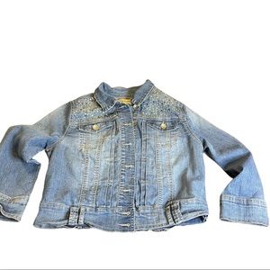 Democracy Denim jacket with rhinestones size medium‎